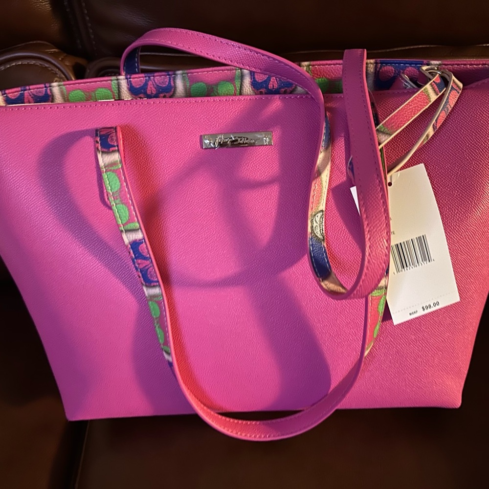 Betsy Johnson Pink Skull Purse
